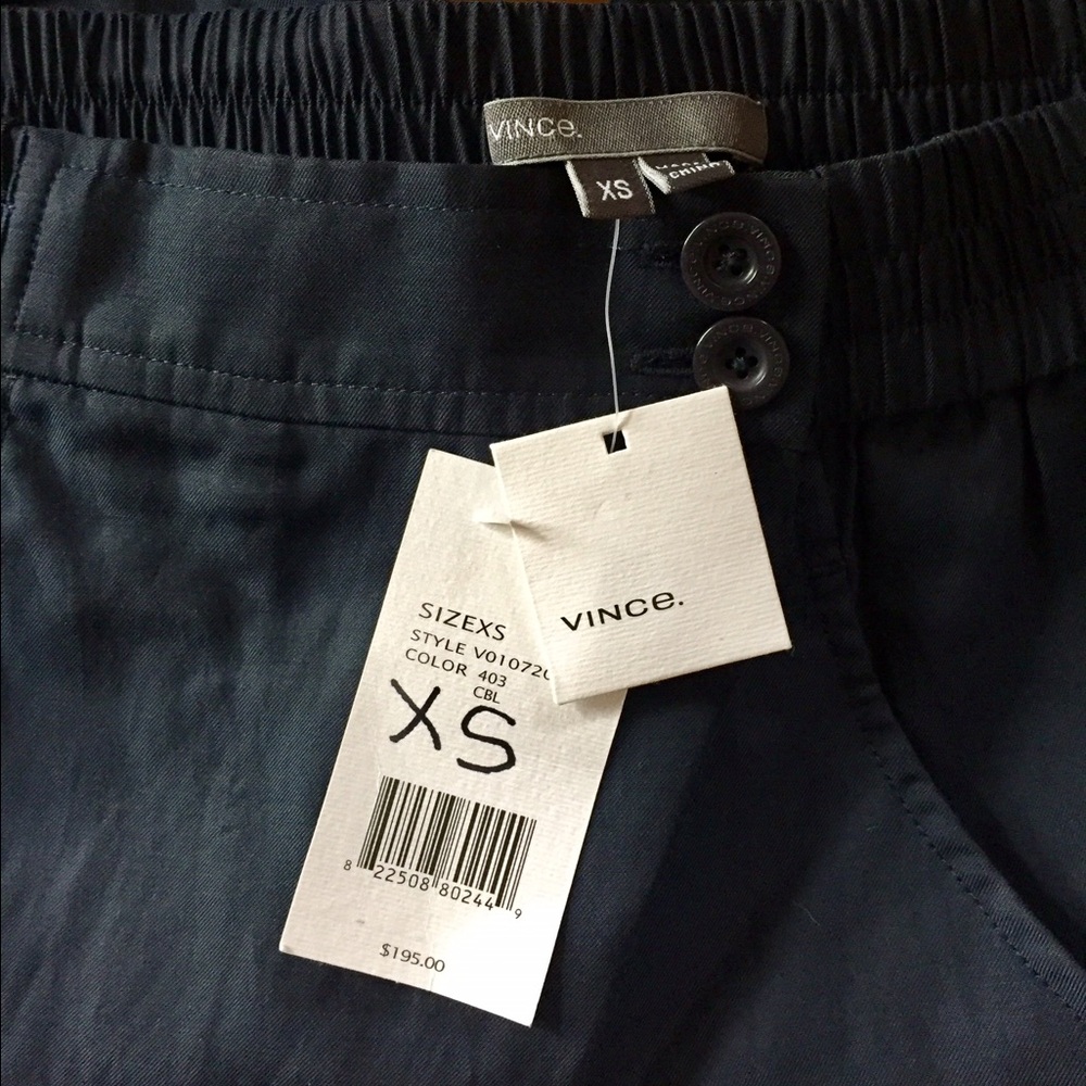 Vince Navy Cuffed Shorts Sz XS